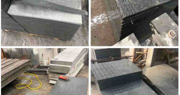 中山 芝麻黑地铺石材