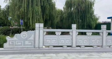 中山 芝麻灰桥栏杆、河道栏杆安装效果