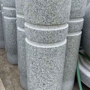 中山 芝麻白花岗岩挡车柱、隔离柱多少钱