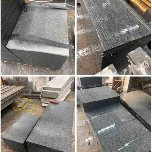 中山 芝麻黑地铺石材