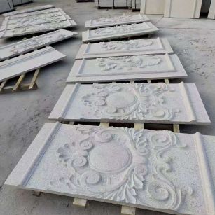 中山 芝麻白干挂雕花板