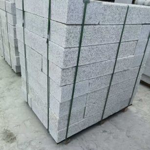 中山 芙蓉白火烧两面路沿石