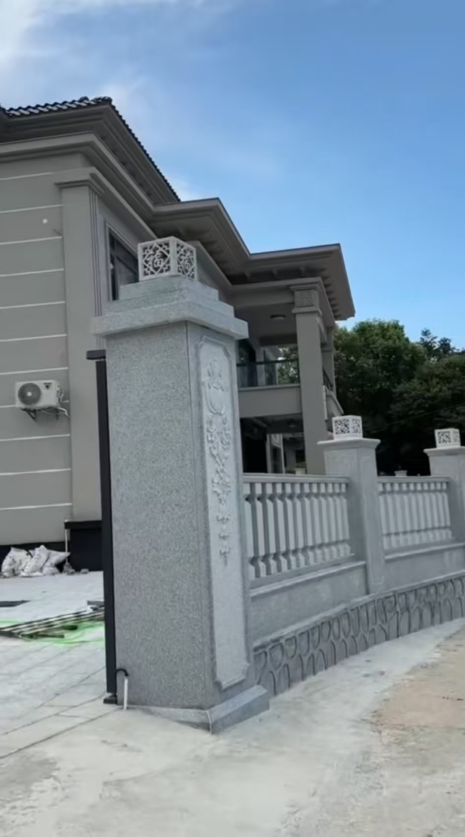 中山 芝麻白别墅围墙栏杆，私人订制