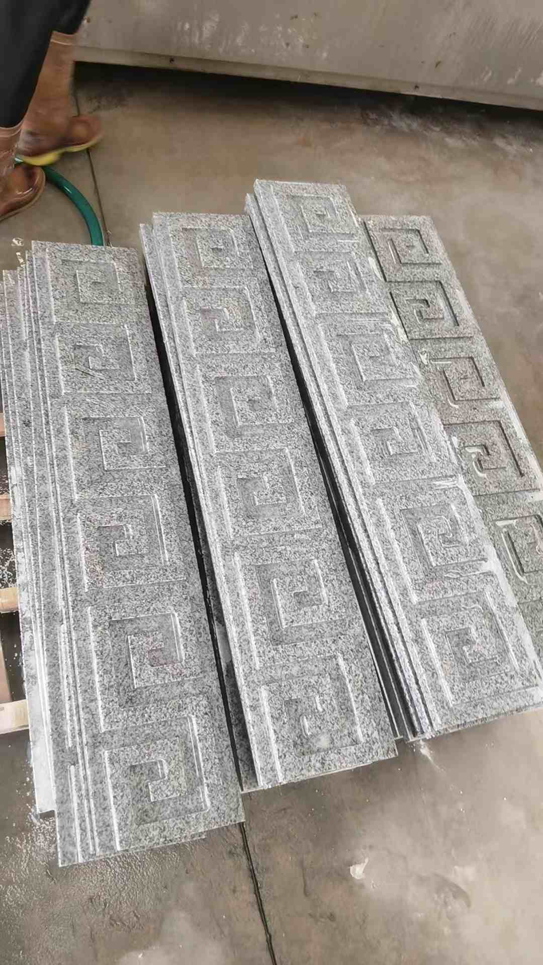 中山 别墅回纹线条，雕刻