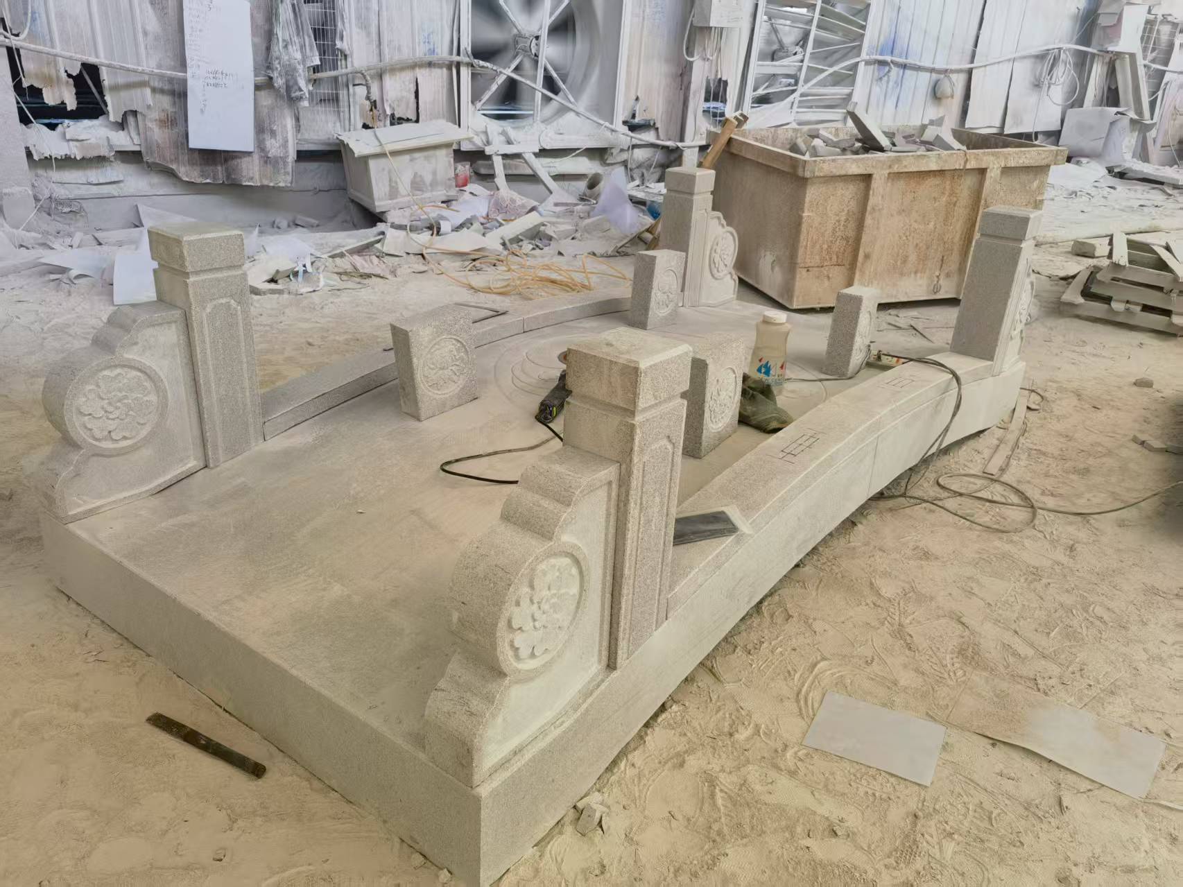 中山 芝麻灰火烧面石桥-拼装