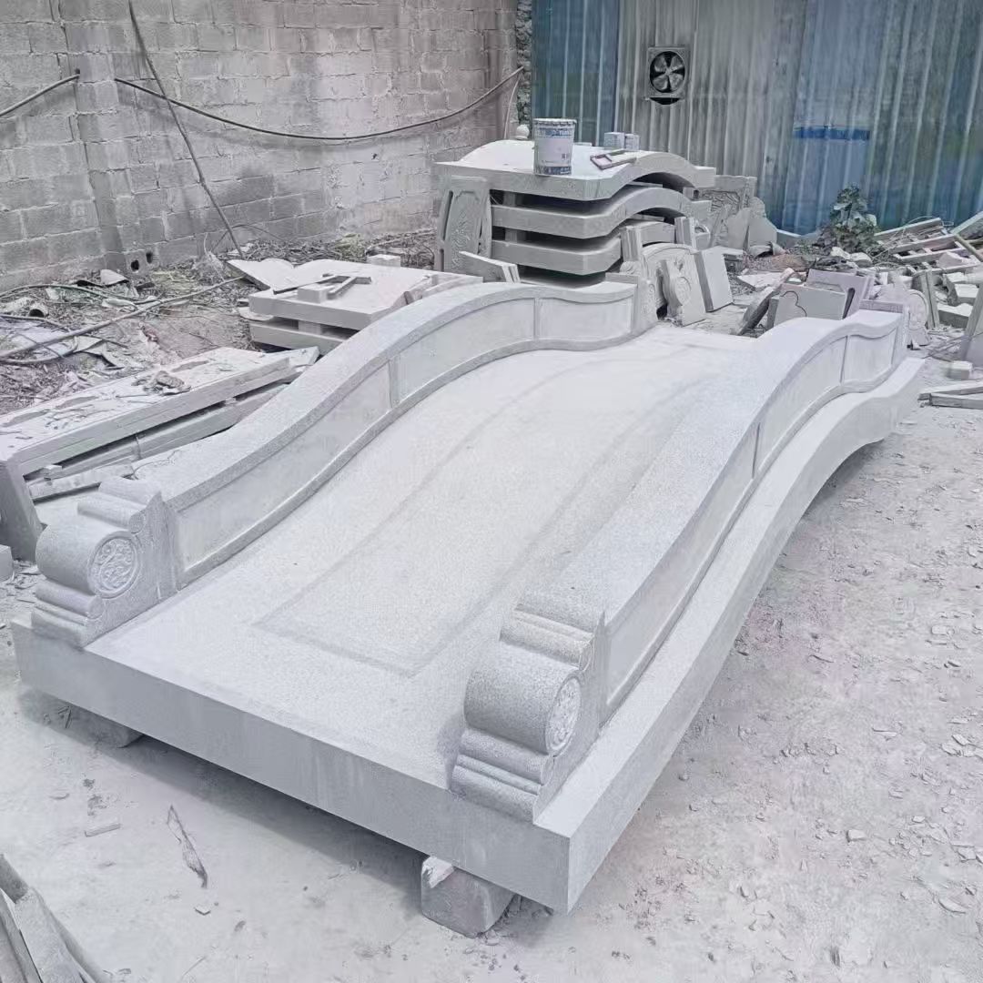 中山 芝麻灰花岗岩园林景观 小石桥