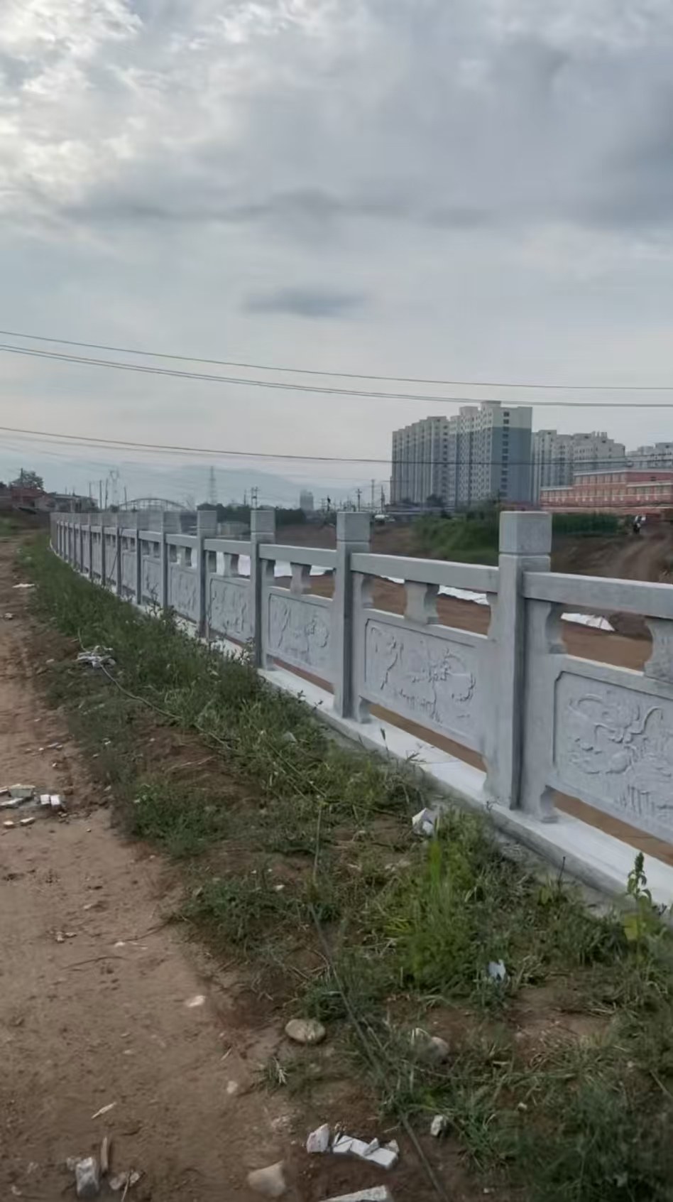 中山 石材河道栏杆