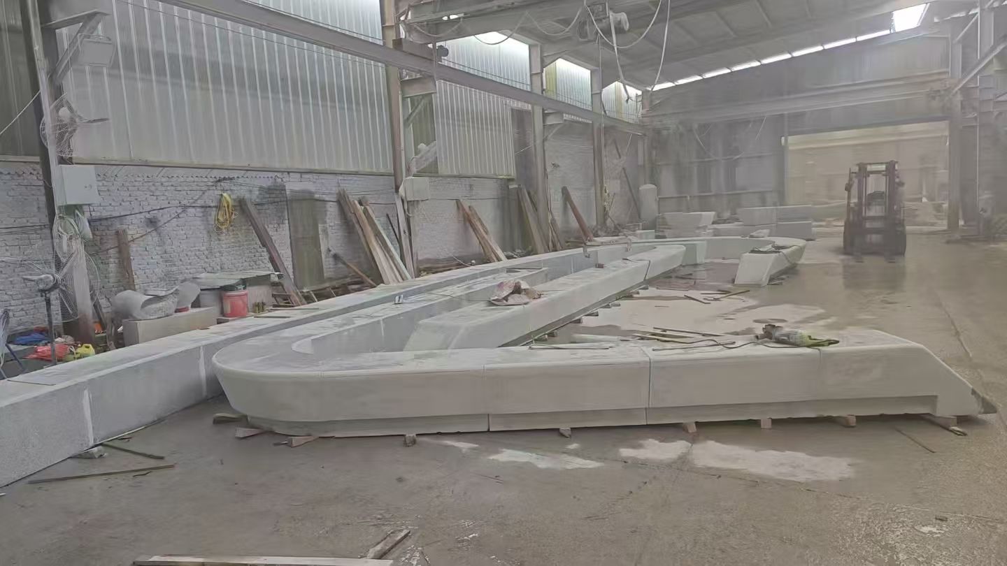 中山 花岗岩整石坐凳拼装