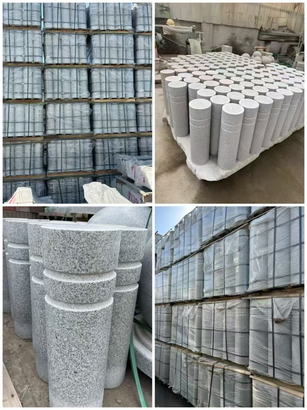 中山 芝麻白花岗岩挡车柱、隔离柱多少钱